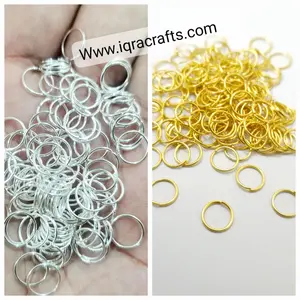 100 Plus Pcs Shiny Gold/Silver  Jump Rings  Gold Connector DIY Crafts 