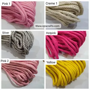 1 Pcs , Braided Macrame Thread Dori Thread 4-5 mm In Various Colors 20-25 Meter 