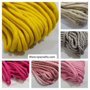 1 Pcs , Braided Macrame Thread Dori Thread 4-5 mm In Various Colors 20-25 Meter 