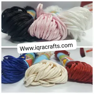 Pack of 2 Silk Zari Dori 25 Yards DIY Crafts Sets Clothing 