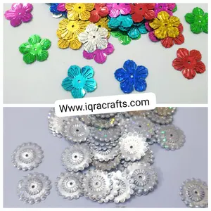 10gm Flower Sitaray in Gold, Beautiful Design Sequins Craft Making DIY