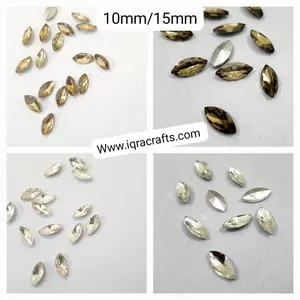 Eye Crystal 20 Pcs ,Crystal Faceted Gold eye Beads, Crafts DIY 