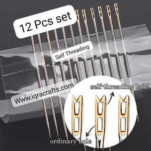 1 Pack Sewing Needles Set For Cloth Leather Cap Hijab Dupatta Embroidery Tool