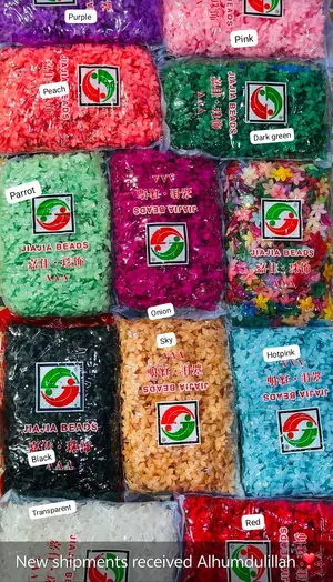 Pack of Half Kg  Petal Beads Decoration, Mixed Sizes
