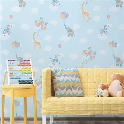 BALLOON SAFARI ADVENTURE - DREAM LAND KIDS WALLPAPER 