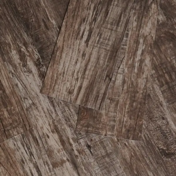 DARK WORN BROWN VINYL FLOORING PLANKS | DT-1001