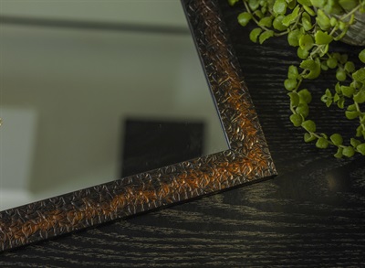 BROWN ANTIQUELOY | PVC FRAME MIRRORS | BATHROOM ACCESSORIES