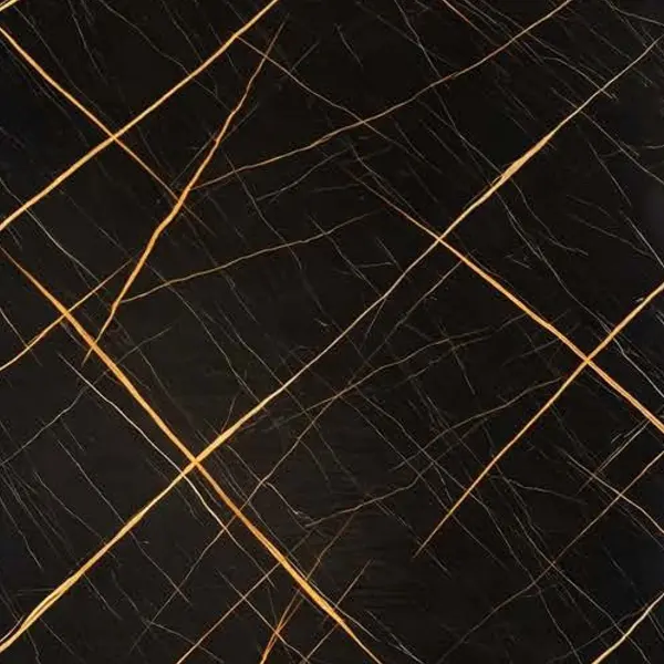 BLACK GOLD CROSS LINES MARBLE WB-2019 - UV WALLPAPER ROLLS