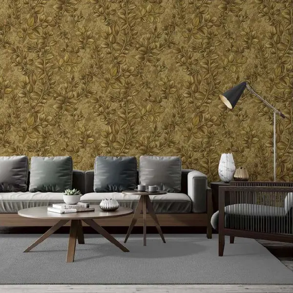 GOLD LEAF PATTERN - TOBBLER WALLPAPER ROLLS