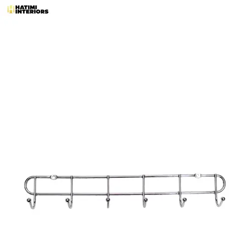 IRON WALL-MOUNTED KHUTTI | 6-CLOTH HANGER