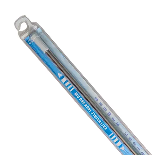 EXTENSIBLE SHOWER CURTAIN ROD 140–260 CM | ADJUSTABLE STAINLESS STEEL ROD