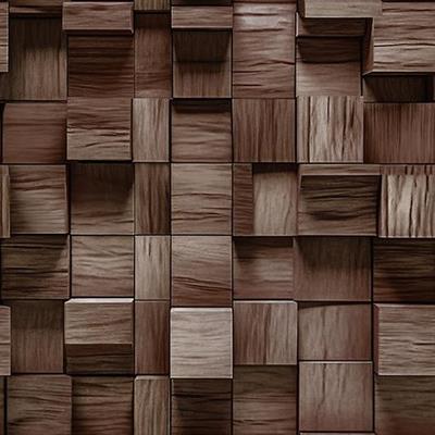 WOODEN CUBES - PREMIUM WALLPAPER ROLLS