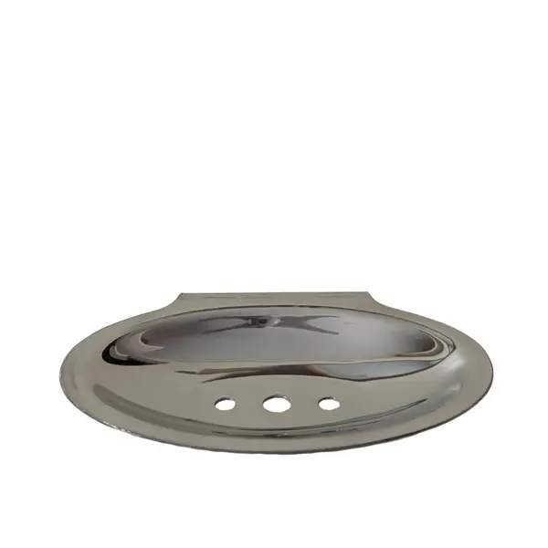 ASM STAINLESS STEEL WALL OVAL MOUNTED SOAP DISH
