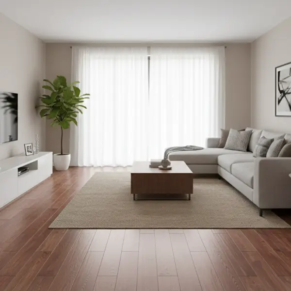 WORN MAHOGANY BROWN VINYL FLOORING PLANKS | DT-1016