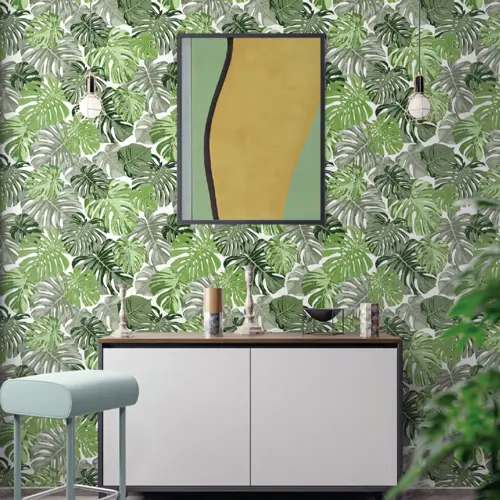 MONSTERA LEAVES NOTABENE WALLPAPER ROLLS