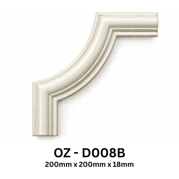 OZ-D008B SIMPLE CURVED CORNER MOULDING
