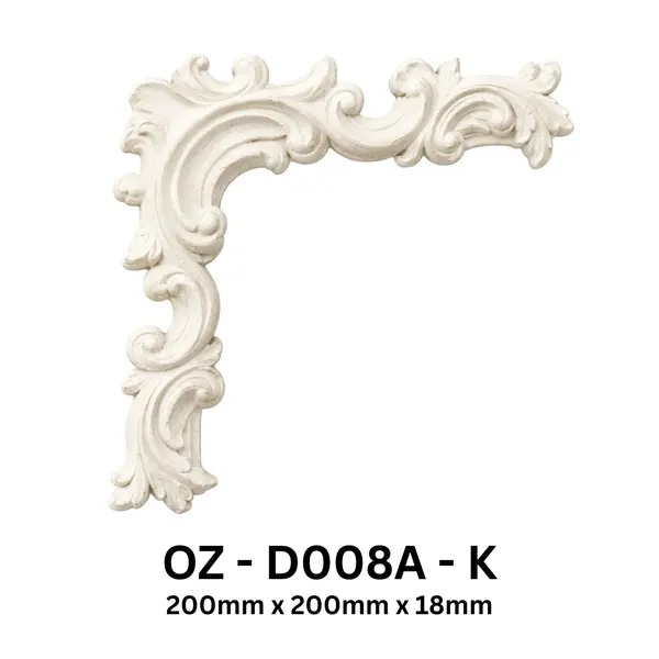 OZ-D008A-K ORNATE FLORAL CORNER ORNAMENT
