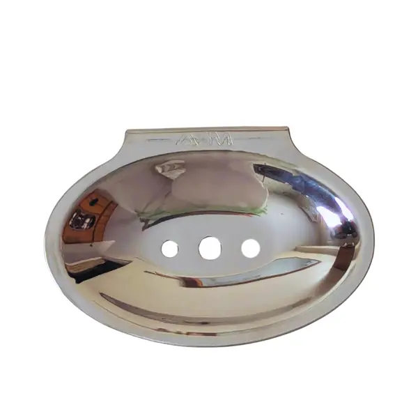 ASM STAINLESS STEEL WALL OVAL MOUNTED SOAP DISH