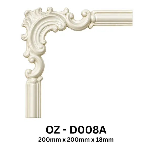 OZ-D008A CLASSIC FLORAL CORNER MOULDING