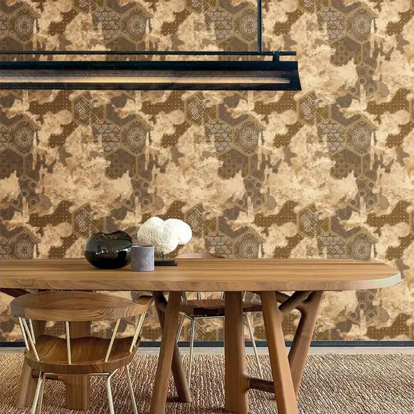 HEXA-GEOMETRICAL PATTERN - TOBBLER WALLPAPER ROLLS