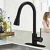 BLACK STAINLESS STEEL KITCHEN PULL OUT FAUCET MIXER