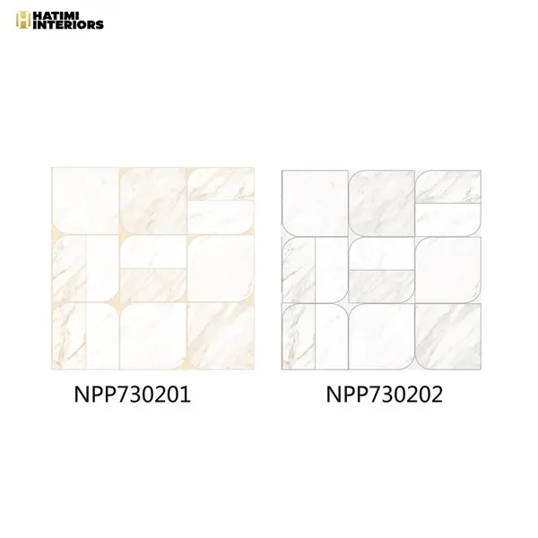 LUXE MARBLE TILE PATTERN - REALM WALLPAPERS ROLLS