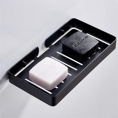 BLACK STAINLESS STEEL SOAP DISH TRAY