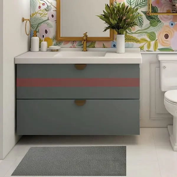 Anti-Slip Rubber Mat In Grey