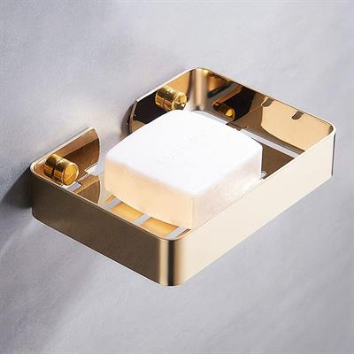 GOLDEN STAINLESS STEEL SOAP DISH
