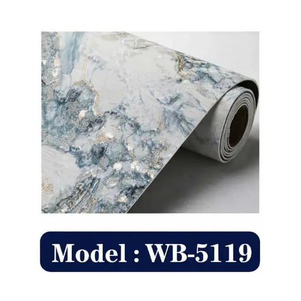 BLUE GOLD MARBLE - ADHESSIVE WALLPAPER ROLLS - WB 5119
