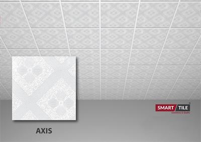 AXIS - FALSE CEILING GYPSUM TILES WITH FITTING ACCESSORIES - PER SQ FT