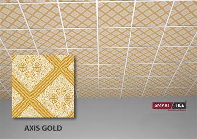 AXIS GOLD - FALSE CEILING GYPSUM TILES WITH FITTING ACCESSORIES - PER SQ FT