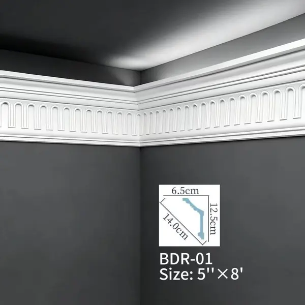 BDR-01 FRENCH MOULDING WALL & CEILING BORDER – 5' X 8'