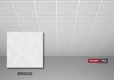 BRIDGE - FALSE CEILING GYPSUM TILES WITH FITTING ACCESSORIES - PER SQ FT