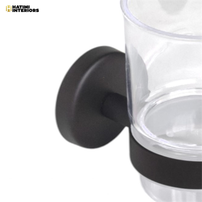 PREMIUM MATTE BLACK BRUSH HOLDER