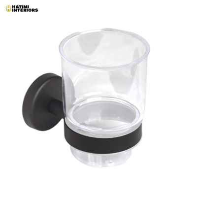 PREMIUM MATTE BLACK BRUSH HOLDER