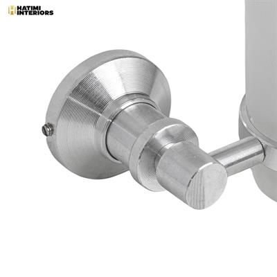 ALUMINUM SCRATCHLESS GLASS SOAP DISH