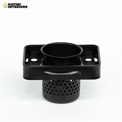 BLACK ALUMINUM BRUSH HOLDER