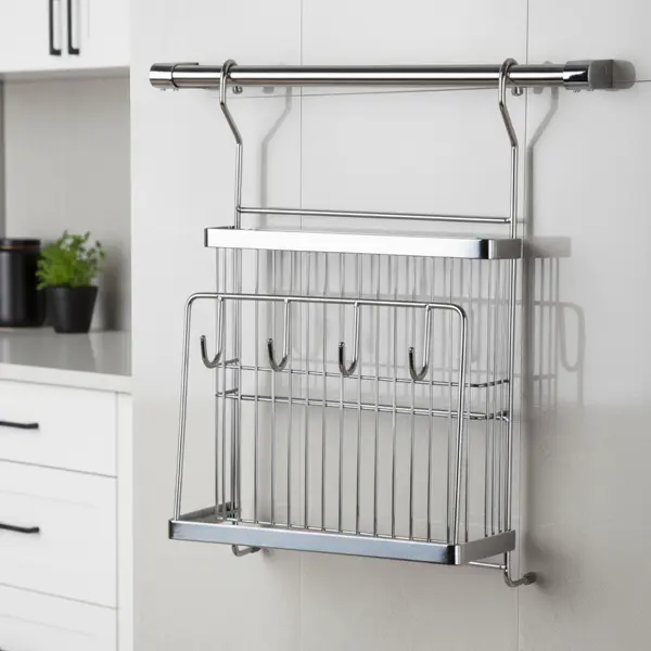 MULTIPURPOSE STAINLESS STEEL CHOPPING BOARD HOLDER