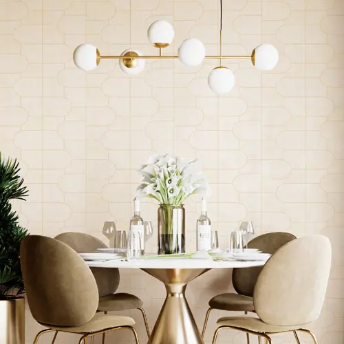 MODERN OVAL NOTABENE WALLPAPER ROLLS