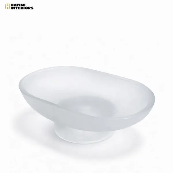 KATORI GLASS SOAP DISH OVAL