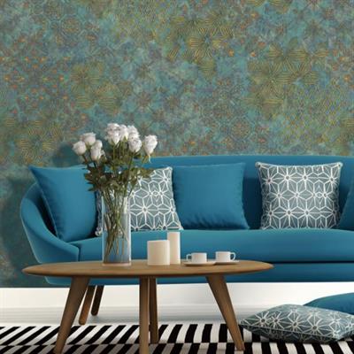 FLORAL MOSIAC - CROWN WALLPAPER ROLLS