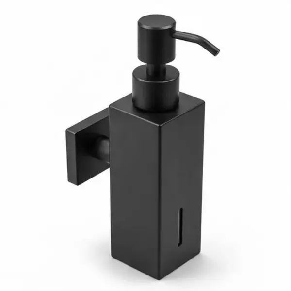 MATTE BLACK WALL MOUNTED PUMP SOAP DISPENSER