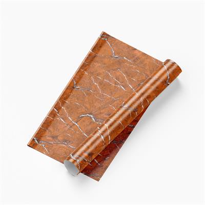 ORANGE MARBLE ADHESIVE PAPER