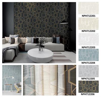 HONEYCOMB HUES - FUTURO WALLPAPERS ROLLS