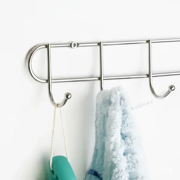 IRON WALL-MOUNTED KHUTTI | 8-HOOK CLOTH HANGER