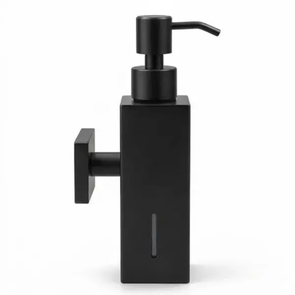 MATTE BLACK WALL MOUNTED PUMP SOAP DISPENSER