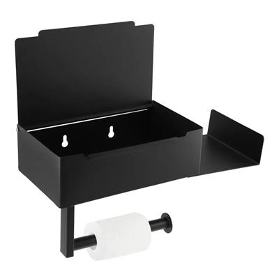 TOILET ROLL HOLDER WITH WET WIPE BOX & SHELF