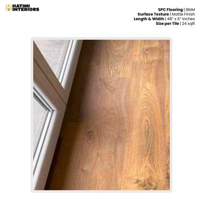 CHESTNUT WOOD SPC FLOORING - PER SQ FEET