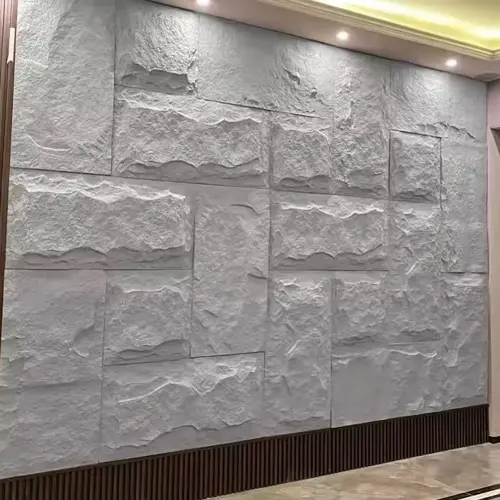GREY ROCK TEXTURED PU WALL STONE PANELS